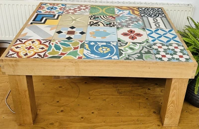 £150 • Buy Coffee Table Made From Moroccan Tiles- Mosaic - Hand Made - Must Go!