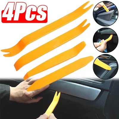 4pcs Car Radio Stereo Door Clip Trim Dash Panel Install Removal Pry Tool Plastic • $7.63