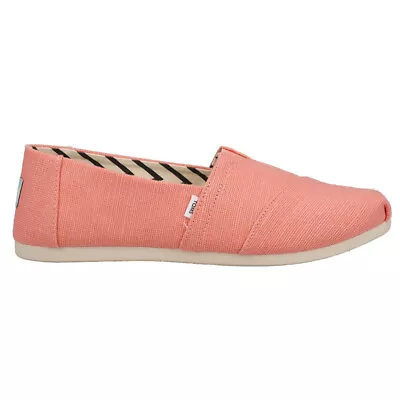 TOMS Alpargata Slip On  Womens Pink Flats Casual 10017742T • $29.99