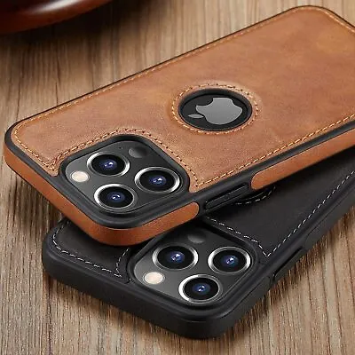 $9.89 • Buy Luxury Leather Case For IPhone 15 14 13 12 11 Pro Max Mini XR X XS MAX 8 7 Plus