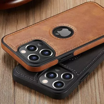 Luxury Leather Case For IPhone 15 14 13 12 11 Pro Max Mini XR X XS MAX 8 7 Plus • $9.89