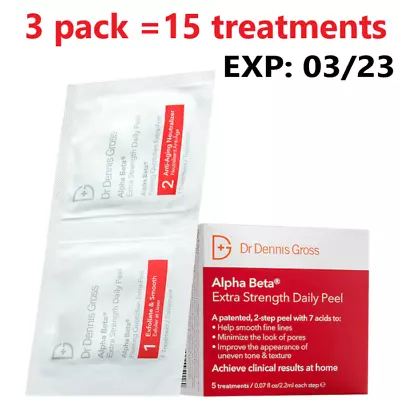 Dr. Dennis Gross Alpha Beta Extra Strength Daily Peel - 3 PACK ( 15 Treatments ) • $24