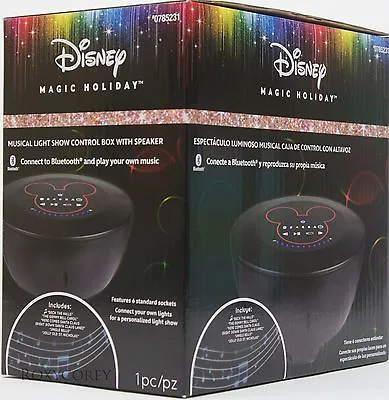 Disney Gemmy Holiday Magic Mickey Musical Light Show Control Box With Speaker • $229.99