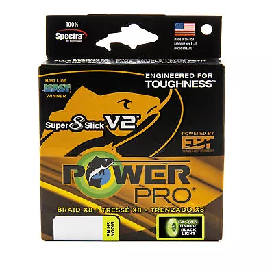 PowerPro Super 8 Slick V2 Braided Fishing Line - Moon_Shine - 10lb - 300yd (3... • $41.50