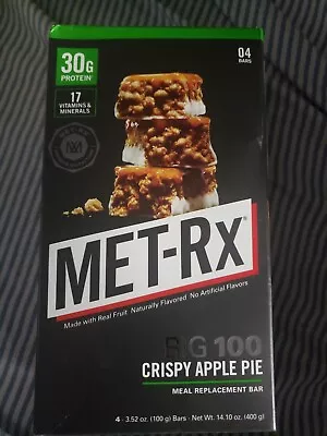 MET-Rx Big 100 Rispy Apple Pie Bars 30 Grams Of Protein Big Bars Hollywood DIET • $9.27