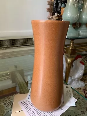 Marblehead Pottery Corsetted Vase Brown • $645