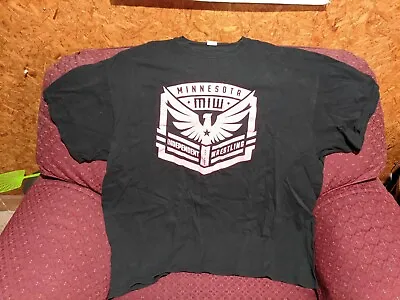 XXL MIW Minnesota Independent Wrestling LOGO T-Shirt - BARELY USED- VG Condition • $6