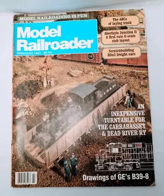 Model Railroader - February 1987 (Drawings Of GE's B39-8)  Train Magazine • $4.99