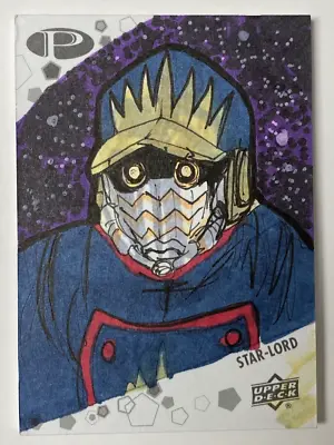 2021 (2023) Upper Deck Marvel Premier STAR-LORD SKETCH BY Artist Unknown 1/1 • $4.99