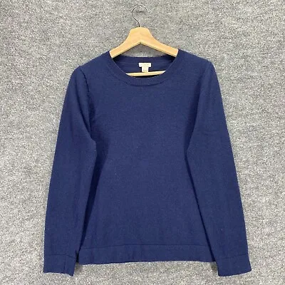 J. Crew Sweater Women S Small Blue Long Sleeve Pullover Crew Neck Wool Knit • $12.59