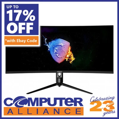 $589 • Buy 34  MSI MAG342CQ VA UWQHD 144Hz Curved Gaming Monitor With Height Adjust