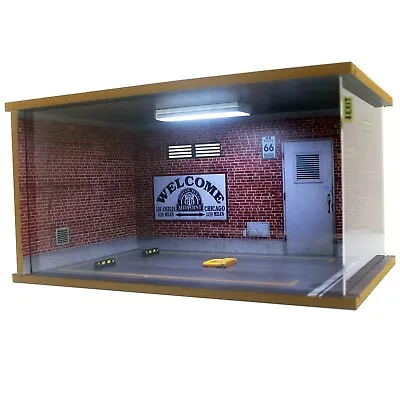 1/18 Scale Model Car Display Case - 1:18 Car Garage Display Case With Clear A... • $59.12