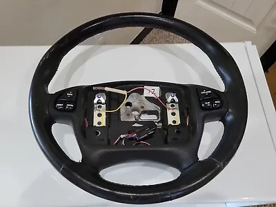 2000-2002 Camaro Z28 SS Trans Am WS6 Firehawk Ebony Black Leather Steering Wheel • $125