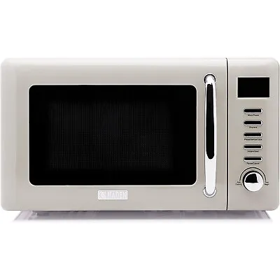 Haden Cotswold Vintage Retro 0.7 Cu Ft 700W Microwave Oven Putty (Damaged) • $50.14