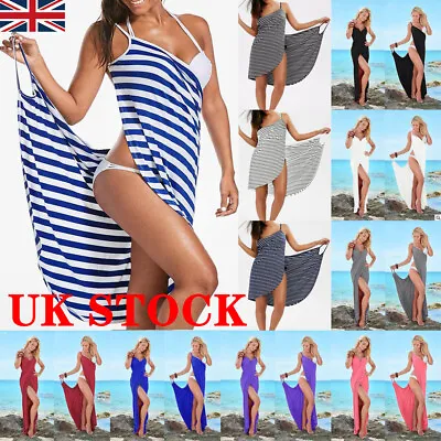£11.99 • Buy Plus Size Women Bikini Cover Up Swim Beachwear Long Maxi Wrap Sarong Beach Dress