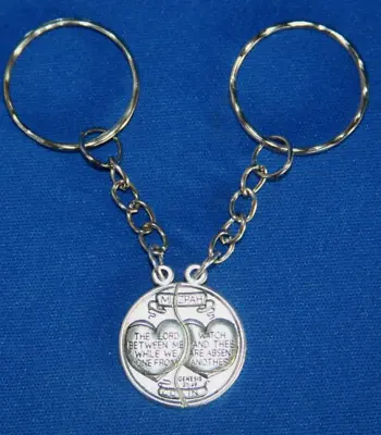 Mizpah Medal Coin Keychain Set For Two • $7.99