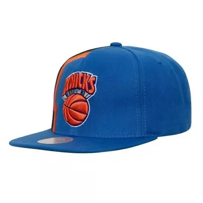 New York Knicks  Mitchell & Ness Retroline HWC Snapback Hat -Blue • $33.99