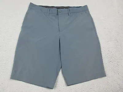 J Lindeberg Shorts Mens Adult 30 Blue Gray Chino Lightweight Logo Casual 30X19 • $28.85