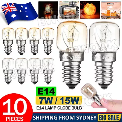 10Pcs Himalayan Salt Lamp Globe Bulb Light Bulbs Heat Resisting 7W/15W E14 AU • $12.85