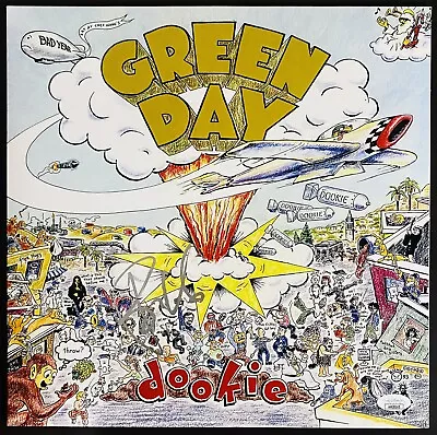 GREEN DAY Signed DOOKIE Vinyl LP BILLIE Joe Armstrong Autograph JSA COA PROOF • $600