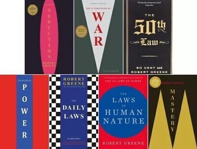 Robert Greene Complete 7 Books Collection Set(Power Mastery War...Paperback • $74.99