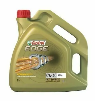 Castrol Edge 0W40 FST A3/B4 Synthetic Engine Oil 4 Litres 4L • £46.99