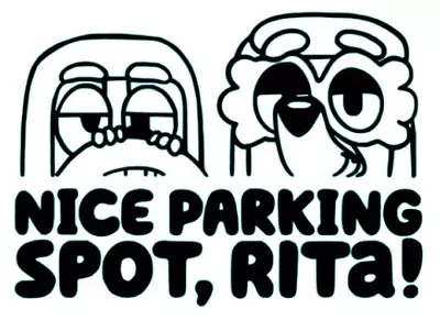 Nice Parking Spot Rita Heeler Dog Sticker Vinyl Decal Van Or Car Sticker • £2.40