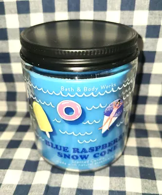 NEW Blue Raspberry Snow Cone 7 Oz Single Wick Jar Candle Bath & Body Works • $16