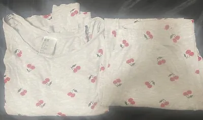 H&m Cherry Print Pajama Set • $20