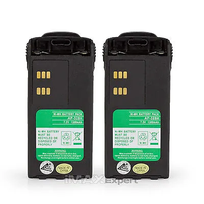 2x 7.2V 1300mAh NiMh Battery For Motorola HNN9008 HNN9009 HT750 HT1225 • $35.49