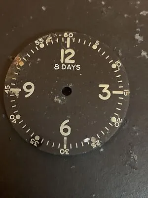 Vintage Elgin Military 8 Days Aircraft Clock Dial Marked AF US Army AN 5743-1 • $38