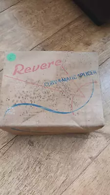 £9.99 • Buy 1940's Vintage Revere Curv-A-Matic 8 And 16 Mm Film Splicer In Orig Box VINTAGE