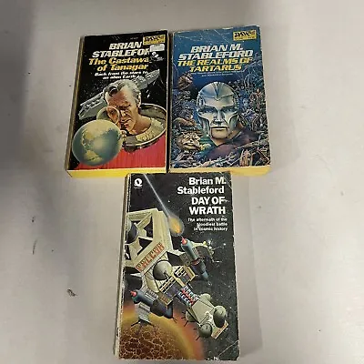 Brian M Stableford Sci-Fi Books Bundle X3 Realms Of Tartarus Day Of Wrath • £14.99