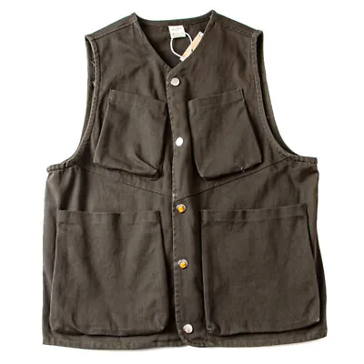 Men Cargo Waistcoat Fishing Vest Multi Pocket Work Sleeveless Jacket Outdoor • $36.26