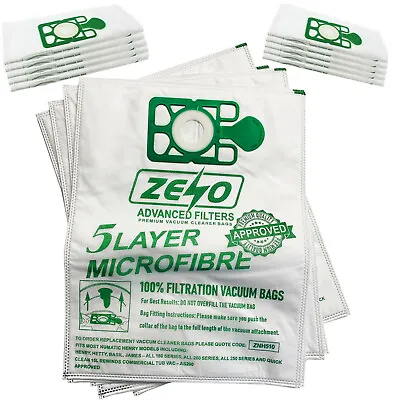 £12.95 • Buy 20 X HOOVER BAGS FOR NUMATIC HENRY HETTY JAMES VACUUM CLEANER HEPA-FLO APPROVED