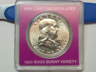 1955 Bugs Bunny Franklin Silver Half Dollar Bu Nice Better Date Free Shipping • $35