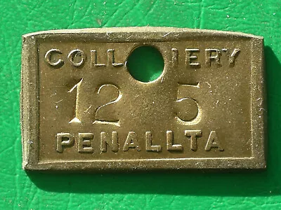 Penallta Colliery Hengoed South Wales Brass Pit Check Miners Mining Token Tally • £9.99