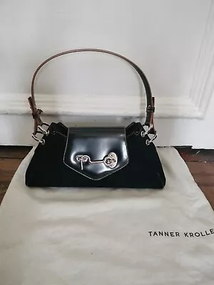 Tanner Krolle Black And Orange Suede & Leather Ladies Handbag • £100