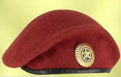 Original Russian Army Military Soldier's Red Beret VDV+cockade • $28