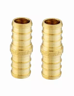 Barb Crimp Pex 1 Inch X 1 Inch Coupling Brass Fitting For Pex Tubing Connection2 • $15.40