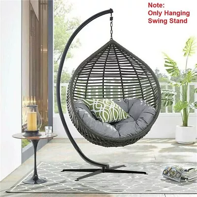 Hanging Swing Chair Hammock Stand French Egg Seat Frame Garden Outdoor Patio • £92.91