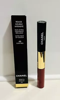 Chanel Rouge Double Intensite  Ultra Wear Liquid Lip Colour 49 Ever Red 10oz • $45
