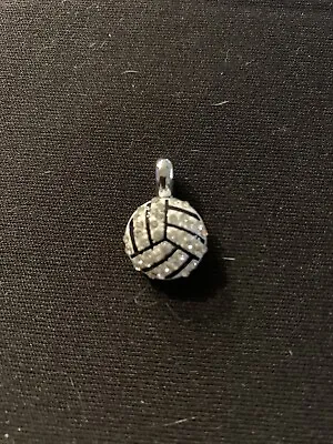 Volleyball Pendants Silver With Crystals Lot Of 8 • $8