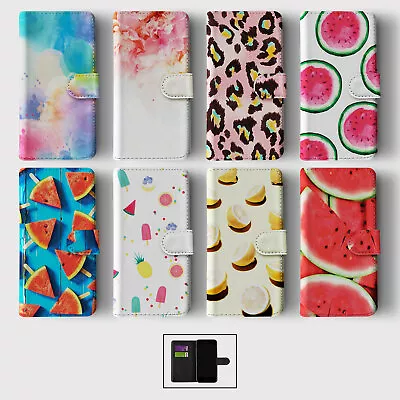 £8.99 • Buy Case For Iphone 14 13 12 11 Se Pro Max Wallet Flip Phone Cover Watermelon Clouds