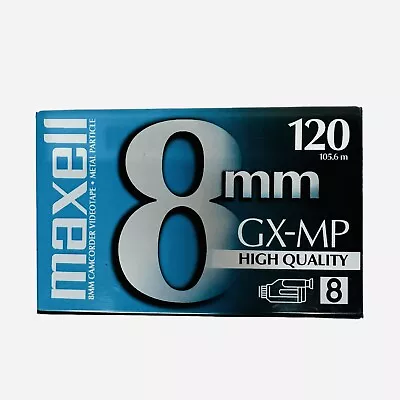 Maxell 8mm GX-MP 120 High Quality P6-120 Camcorder Video Cassette Tape Sealed • $5.37