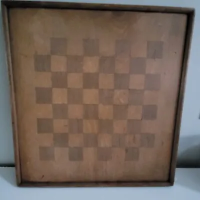 Vintage Primitive Checkerboard Game Board Handmade With Hanger 14.25   X 13.75  • $35.99
