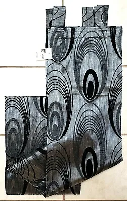 Tap Top Curtains For High Ceiling Living Room & Bedroom One Panel 52  X 96  • $10.49