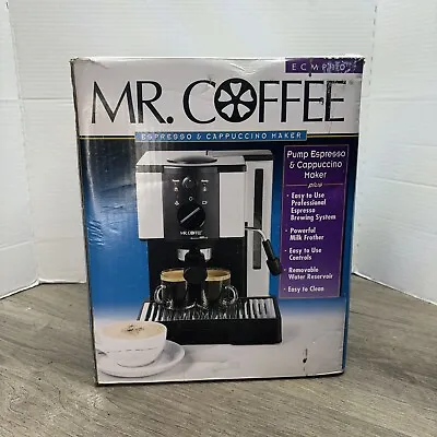 Mr Coffee ECMP10 Pump Espresso & Cappuccino Maker Silver/Black NEW • $79.99
