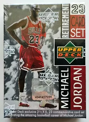 Michael Jordan Retirement Set Upper Deck 23 Jumbo Cards 1999 Chicago Bulls NEW! • $69.95