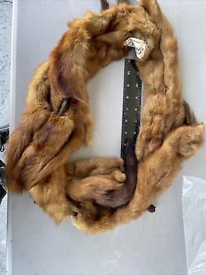 Lot Of Four Vintage Genuine Mink Fur Pelts Scarf Collars Wraps Stole 17-19  A572 • $37.49